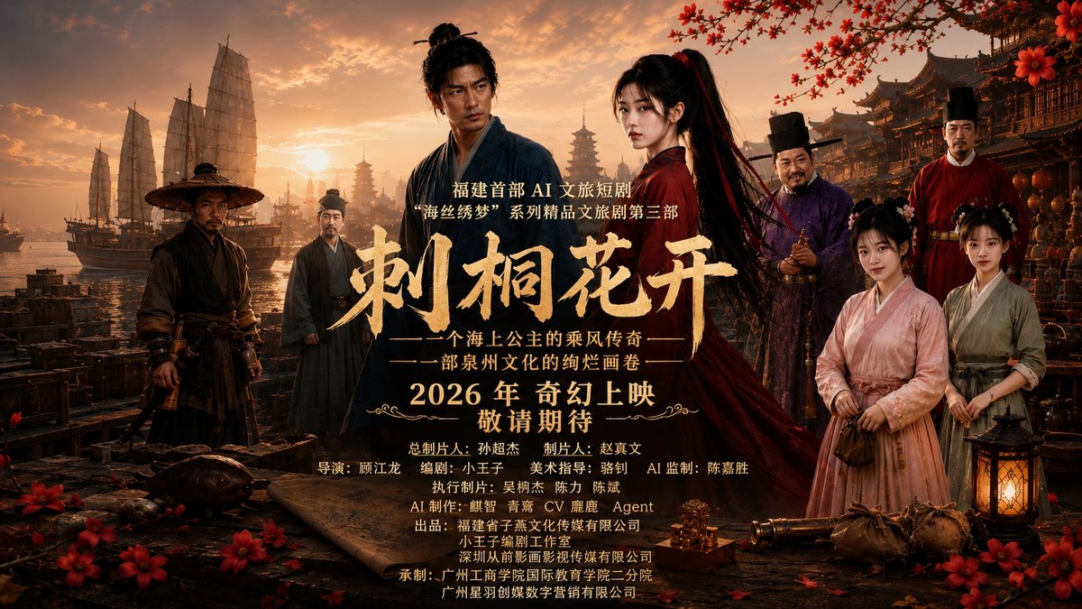 AI 影视课 ·《刺桐花开》海报